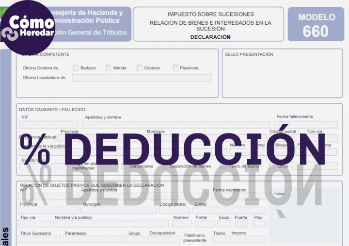 Deducciones del impuesto de sucesiones